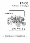 �tude technique et pratique des tracteurs D16, N73  et V73 